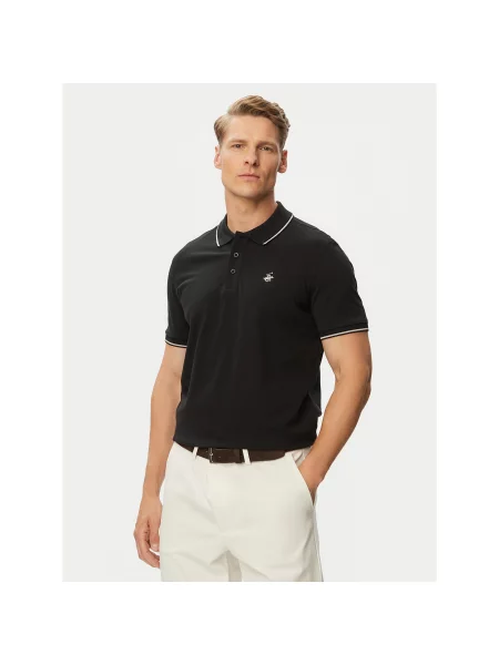 Beverly Hills Polo Club Polo Regular Fit μαύρο