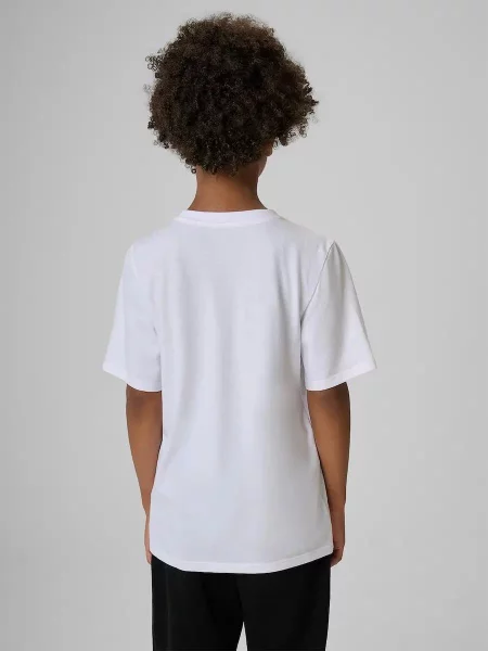 T-shirt chłopięcy 4F biała