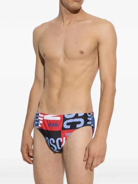 Chiloți Moschino cu imagine negru