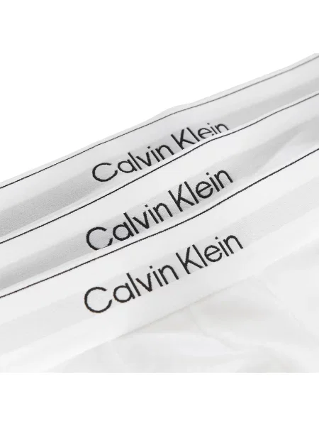 Bokserki z elastycznym paskiem z logo w zestawie 3 szt. Calvin Klein Underwear białe