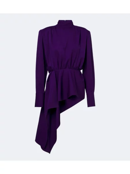 Bluză Mugler de lână violet