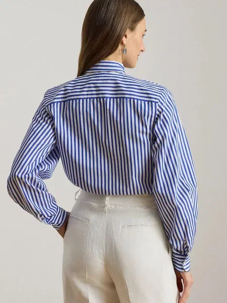 Lauren Ralph Lauren Bluză regal / alb albastru
