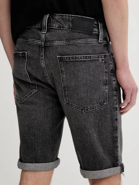 Szorty jeansowe o kroju regular fit z mieszanki bawełny Tommy Jeans szare