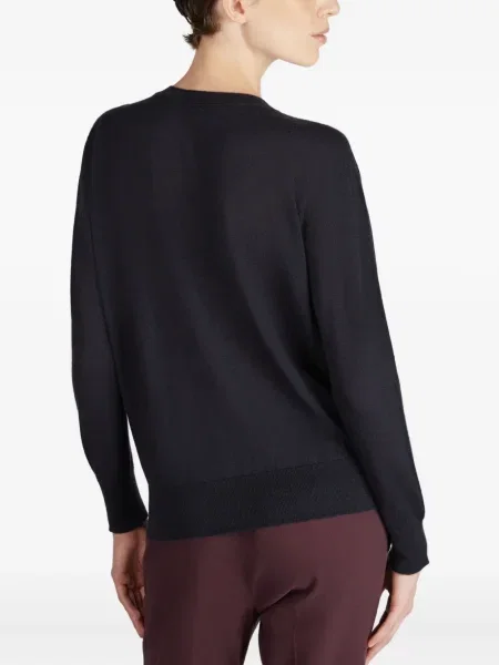 Pulover Zanone cu decolteu rotund albastru