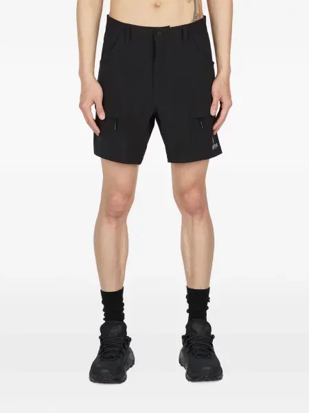 Pantaloni scurți cargo Ostrya cu imagine negru