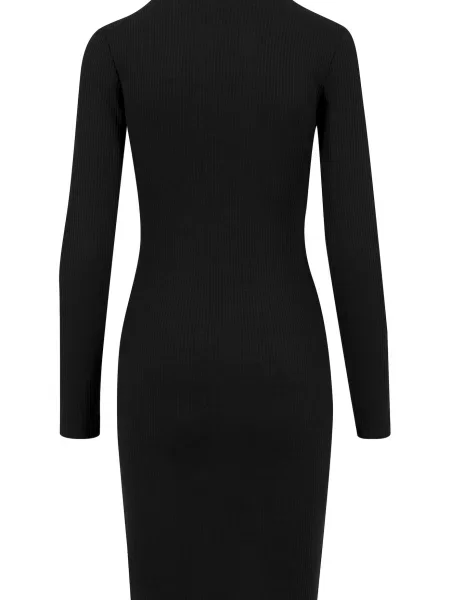 Urban Classics Rochie Ladies Rib Dress negru