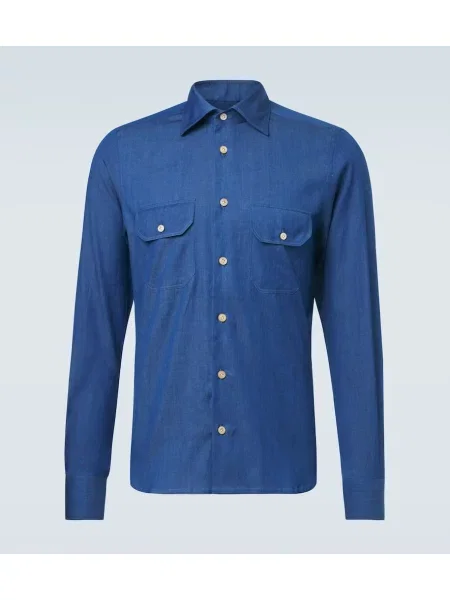 Cămașă Kiton albastru