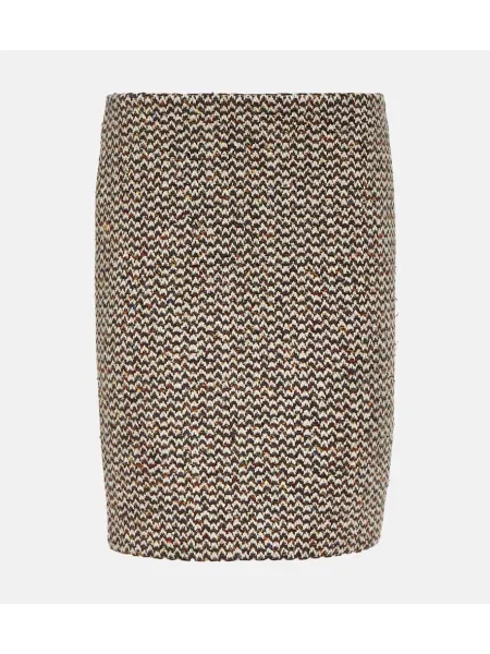 Fustă tip creion Miu Miu de lână