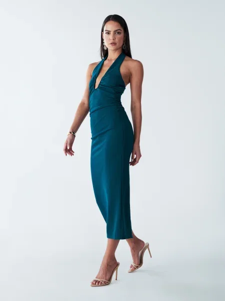 BWLDR Rochie Harli petrol verde