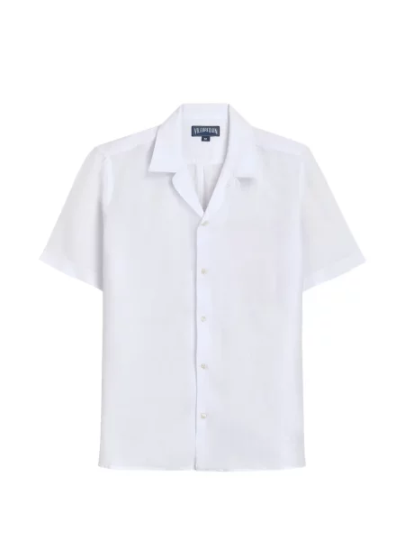 Къс риза Vilebrequin бродирана бяло