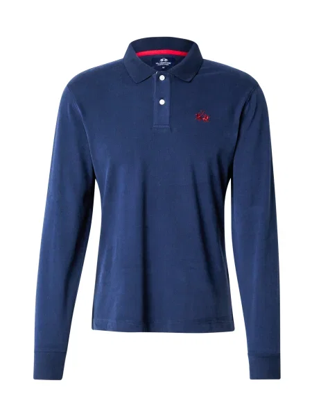 La Martina Tricou albastru închis roșu