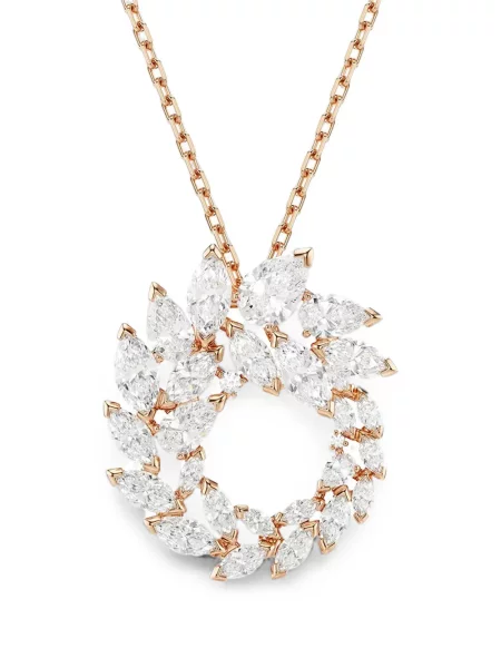 Pandantiv Swarovski roz