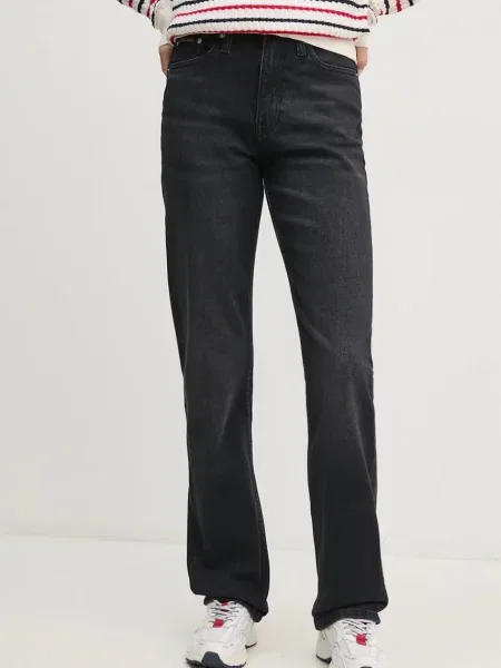 Calvin Klein Jeans Jeansy Straight Fit czarny