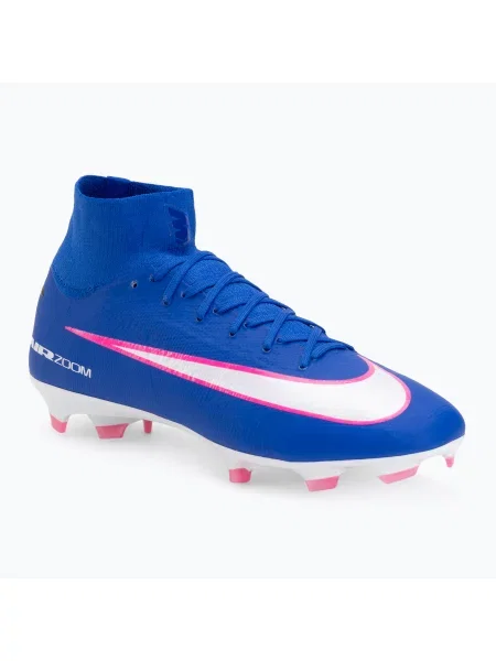 Încălțăminte de fotbal pentru bărbați Nike Mercurial Superfly 10 Pro FG race blue/white alb