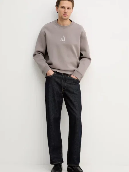 ARMANI EXCHANGE Majica svetlo / bela rjava