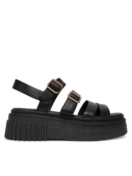 Sandále Clarks Evamar Strap čierna