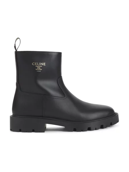 Botki Céline skórzane czarne