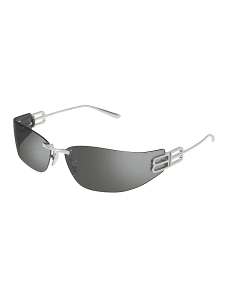 Lniane okulary przeciwsłoneczne Balenciaga szare
