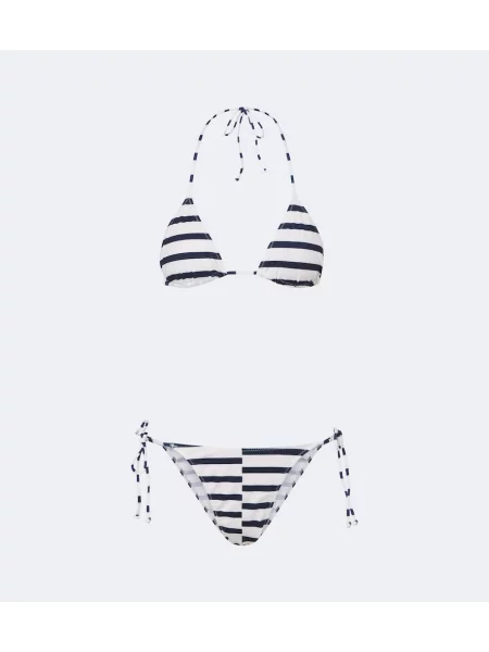 Bikini Jean Paul Gaultier cu dungi albastru