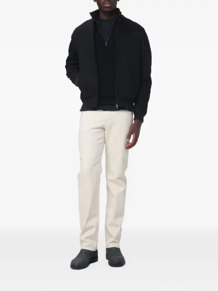Tricou Agnona cu broderie negru