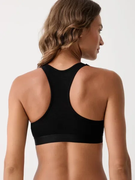 Palm Angels podprsenka s elastanom čierna
