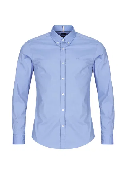 Srajca Boss z dolgimi rokavi modra