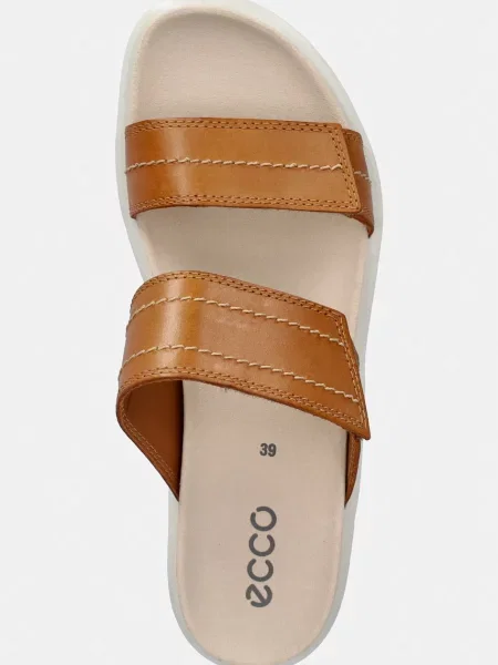 Ecco bőr papucs Soft Sandal W barna