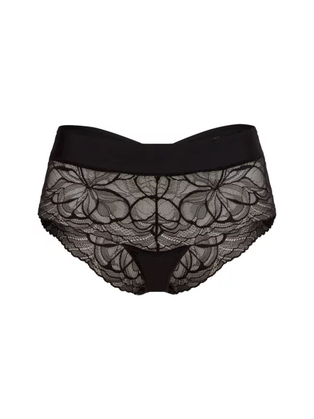 Triumph Majtki Body Make-Up Illusion Lace Shorty Kobiety jednolity 40 czarny