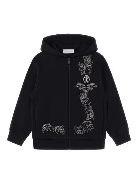 Bluza z kapturem dziecięca Roberto Cavalli czarna