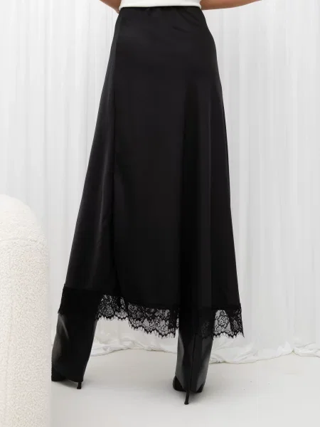 Midi-suknja Italy Moda crna