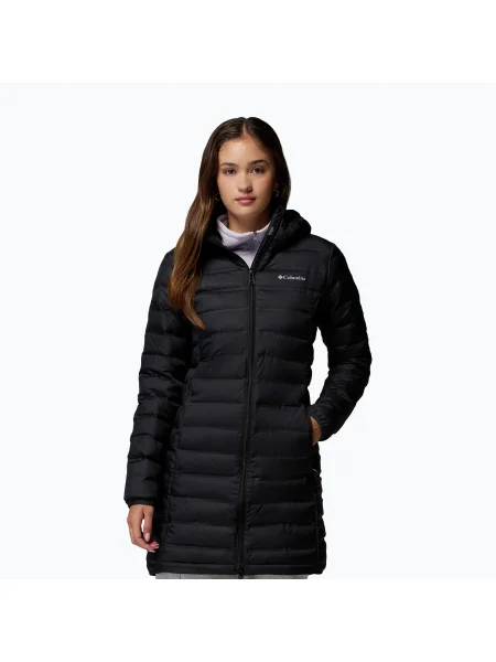Palton fleece pentru femei Columbia Lake 22 II Down Long Hooded black negru