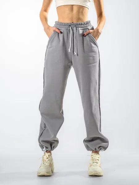 Штани спортивні TeamV бавовна/поліестер сірий