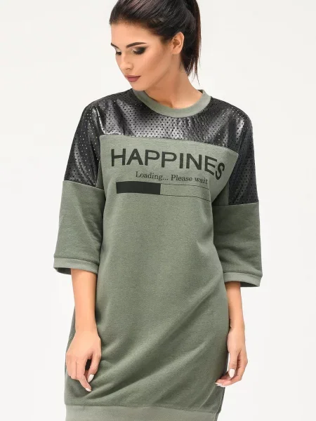 CARICA Сукня міні хакі