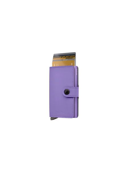 Secrid portofel de piele violet MYp-Lilac negru