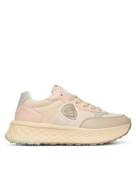 Blauer Sneakers bej