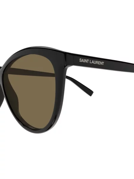 Sunčane naočale Saint Laurent Eyewear s autogramom crna