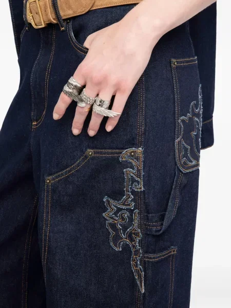 Дънки Zadig&voltaire бродирани синьо