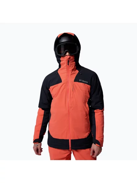 Мъжко скиорско яке Columbia Cirque Bowl spice/spicy black/zing черно