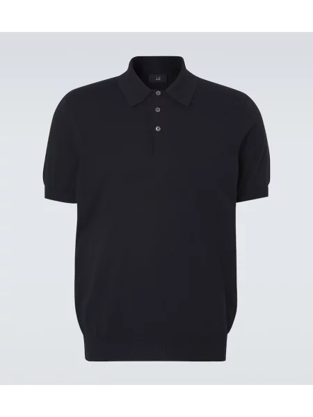 Pulover Dunhill de mătase albastru