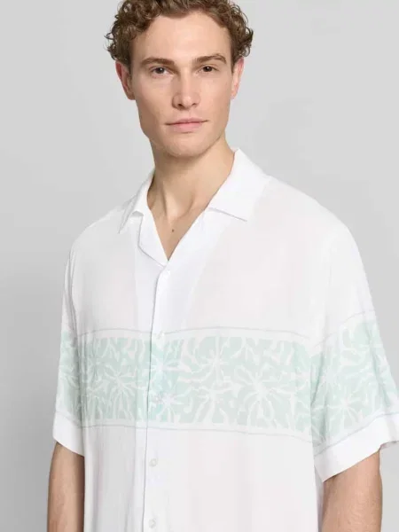 Koszula casualowa o kroju regular fit Boss Orange beżowa