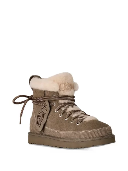 Μποτάκια Ugg με κορδόνια με δαντέλα κλασικό πράσινο