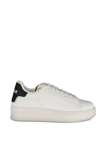 Sneakerși Gaëlle Paris cu platformă alb