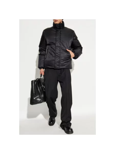 Kurtka puchowa Alexander Mcqueen z logo czarna
