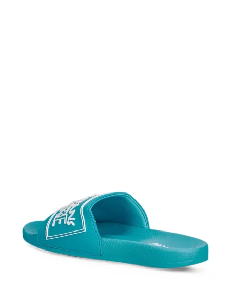 Papuci Versace Jeans Couture cu autograf albastru