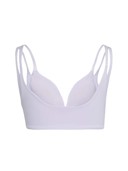 Adidas Športová podprsenka Optime Workout Reversible Twist Light Support Bra Svetlo fialová