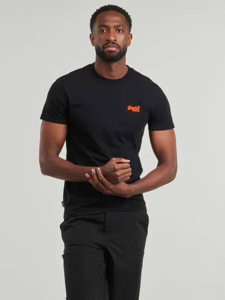 Majica Superdry s autogramom crna