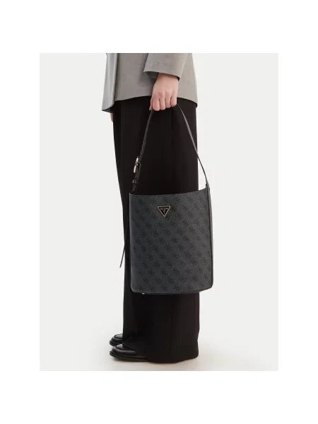 Дамска чанта Guess Meridian II Сив черно