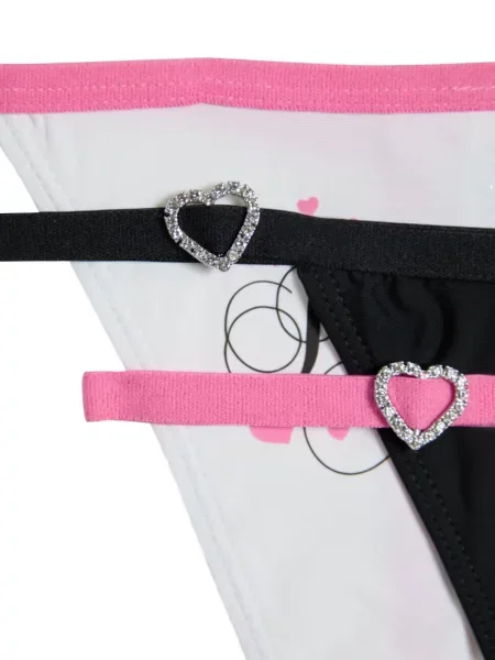 Szív mintás tanga Juicy Couture nyomtatás
