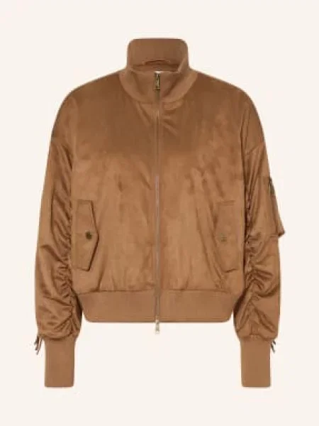 Bombers Original Bunda V Koženém Vzhledu hnědá