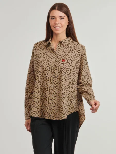 Bluza Pieces smeđa